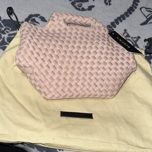Naghedi Pink Woven Mini Bag